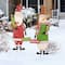 Glitzhome® 3ft. Metal Snowman & Santa Yard Stake Set